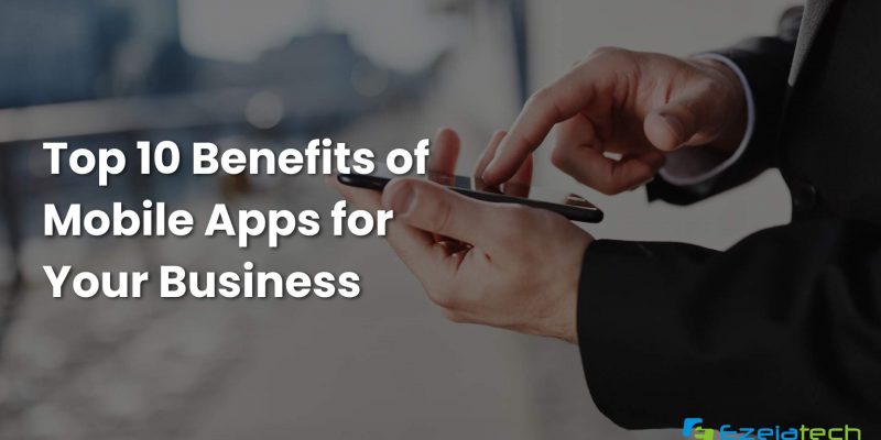 Image of a person checking mobile app for their business